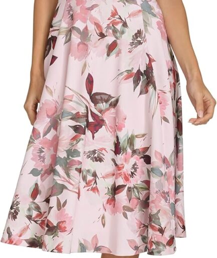 Women Basic Sleevless  Crepe Midi Dress